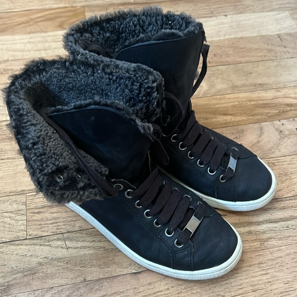 Ugg tie up sneaker boots